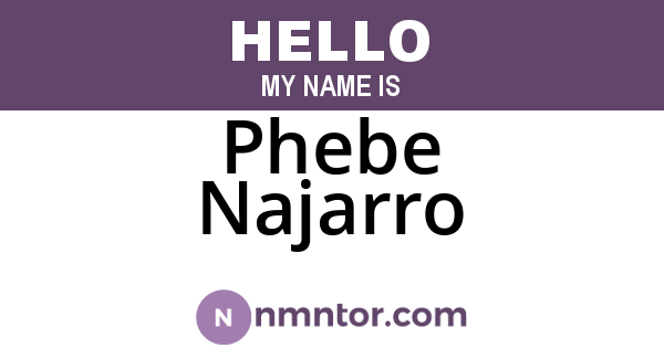 Phebe Najarro