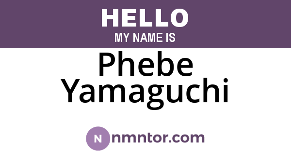 Phebe Yamaguchi