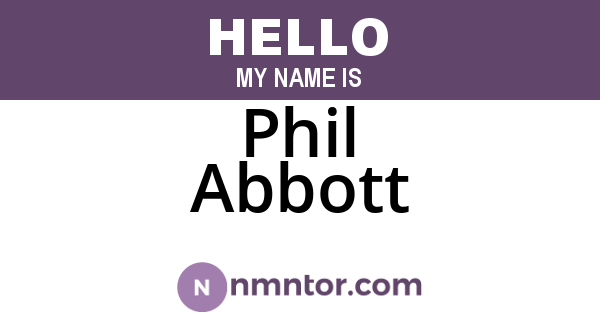 Phil Abbott