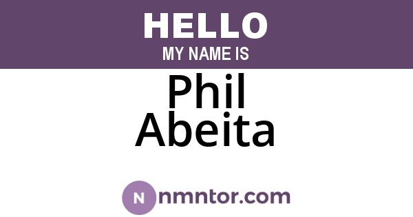 Phil Abeita