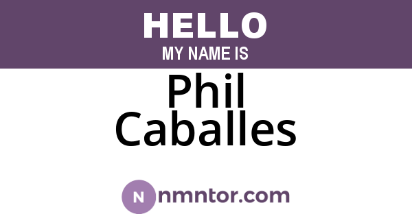 Phil Caballes