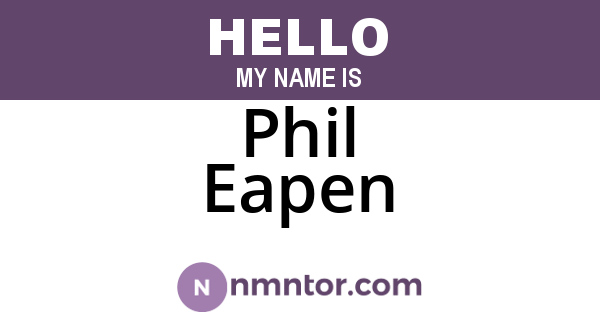 Phil Eapen