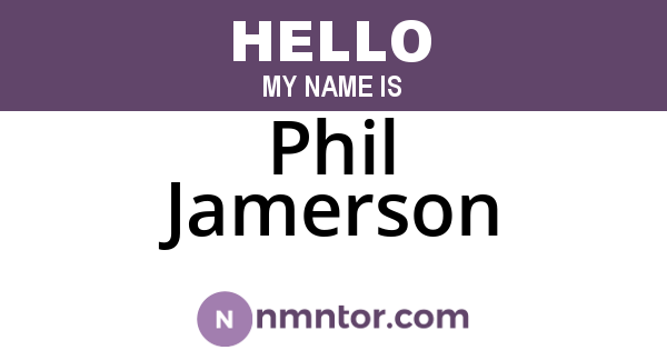Phil Jamerson