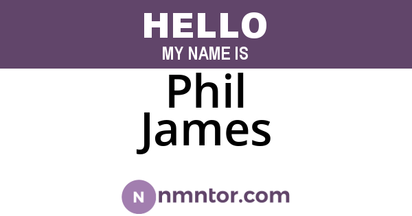 Phil James