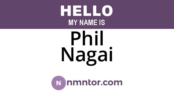 Phil Nagai