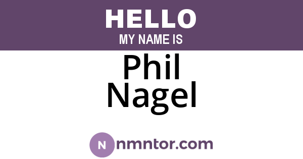 Phil Nagel
