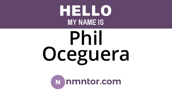 Phil Oceguera