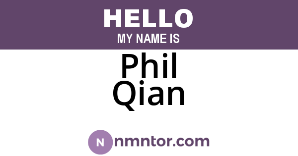 Phil Qian