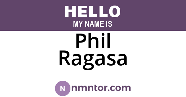 Phil Ragasa