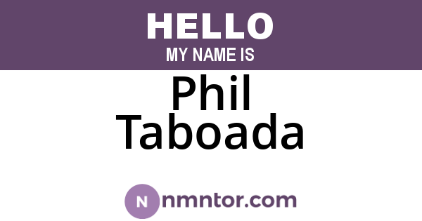 Phil Taboada