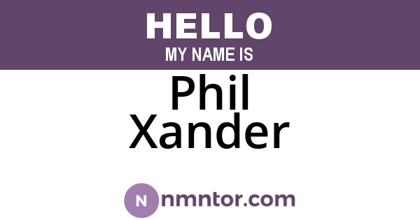 Phil Xander