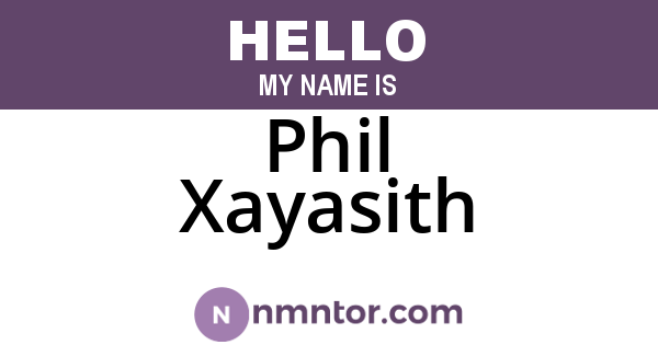 Phil Xayasith