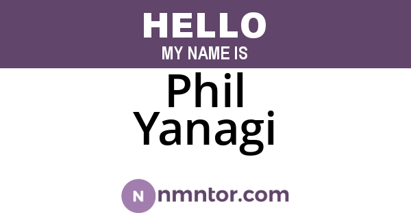Phil Yanagi