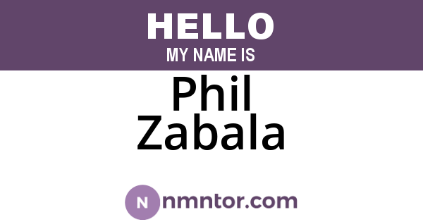 Phil Zabala