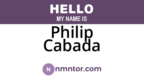 Philip Cabada