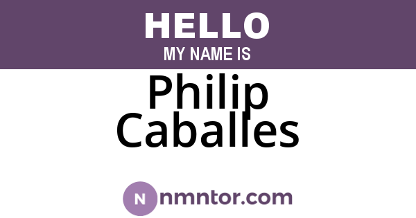 Philip Caballes