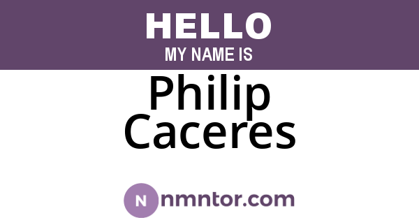 Philip Caceres