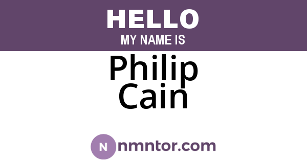 Philip Cain