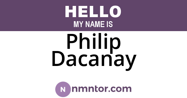 Philip Dacanay