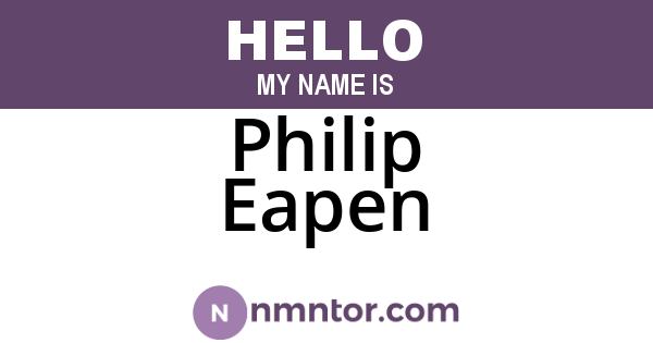 Philip Eapen