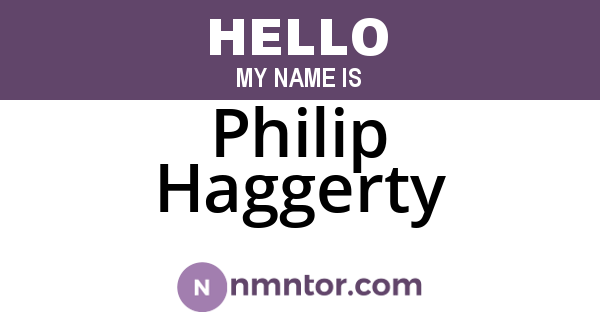 Philip Haggerty