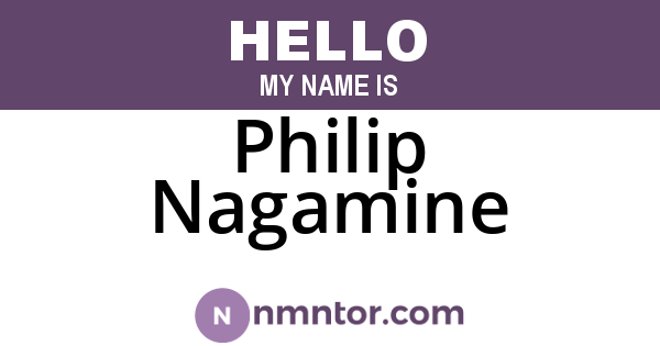Philip Nagamine