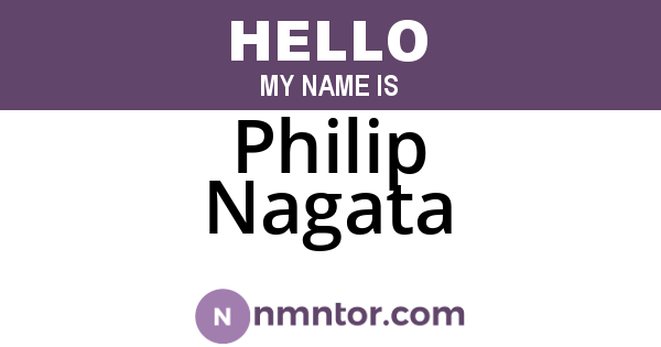 Philip Nagata