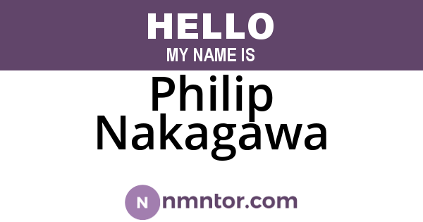 Philip Nakagawa