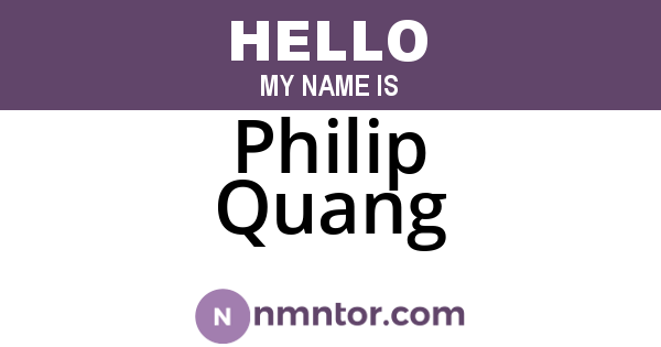 Philip Quang