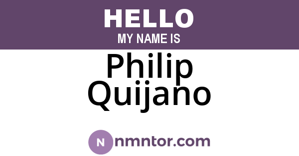 Philip Quijano
