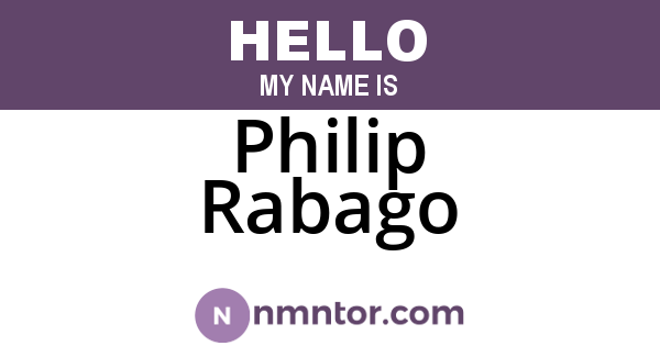 Philip Rabago
