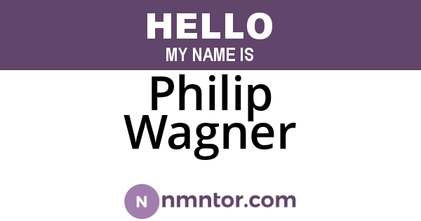 Philip Wagner