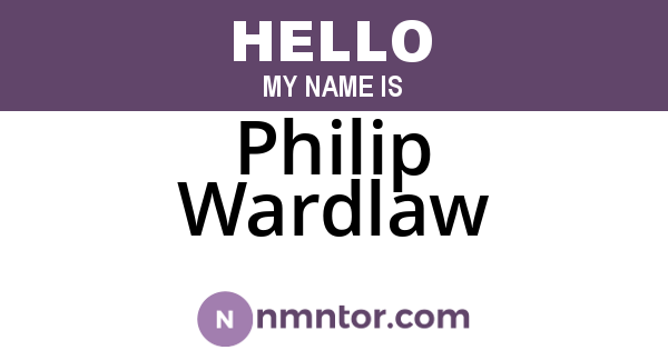 Philip Wardlaw