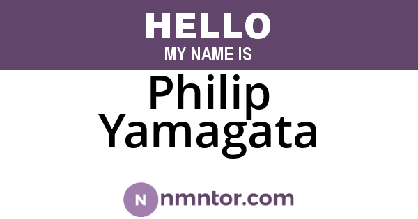 Philip Yamagata