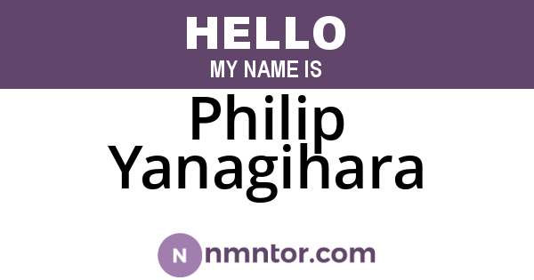 Philip Yanagihara