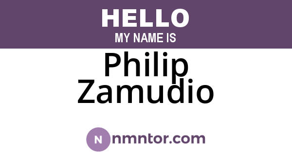 Philip Zamudio