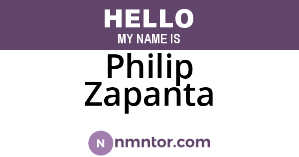 Philip Zapanta