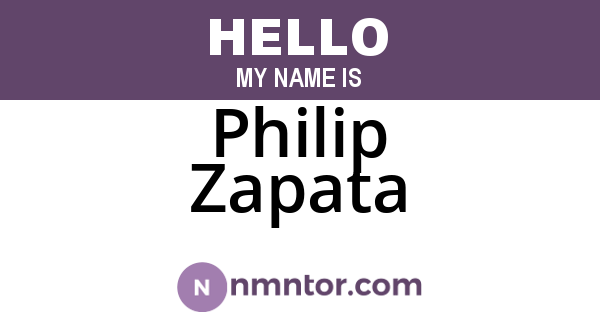 Philip Zapata