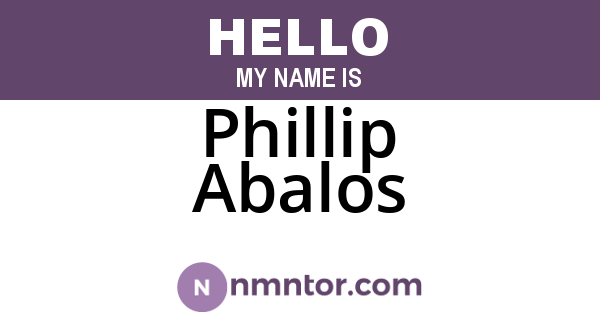 Phillip Abalos