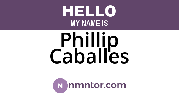 Phillip Caballes