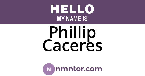 Phillip Caceres
