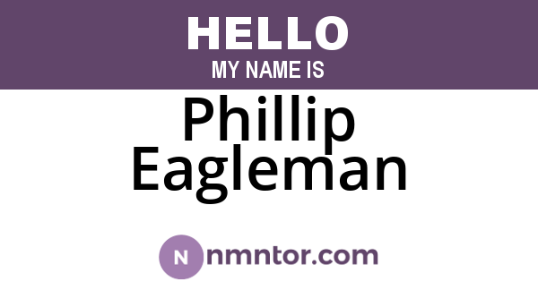 Phillip Eagleman