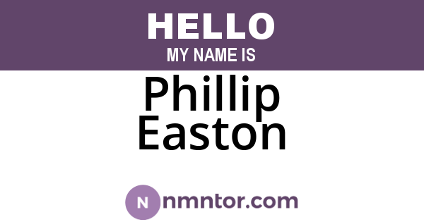 Phillip Easton