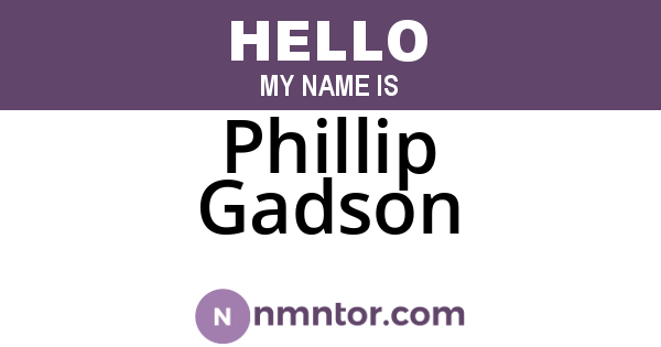 Phillip Gadson