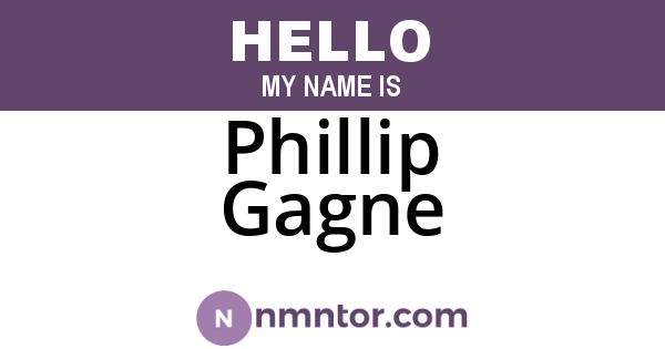 Phillip Gagne