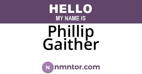 Phillip Gaither