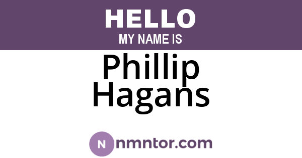 Phillip Hagans