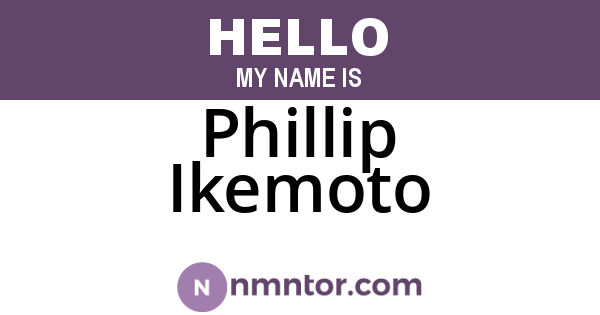 Phillip Ikemoto