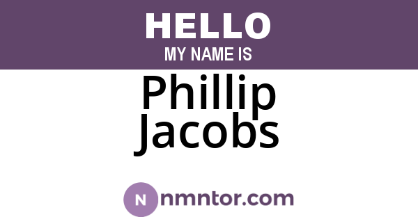 Phillip Jacobs