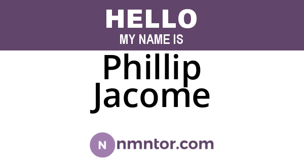 Phillip Jacome